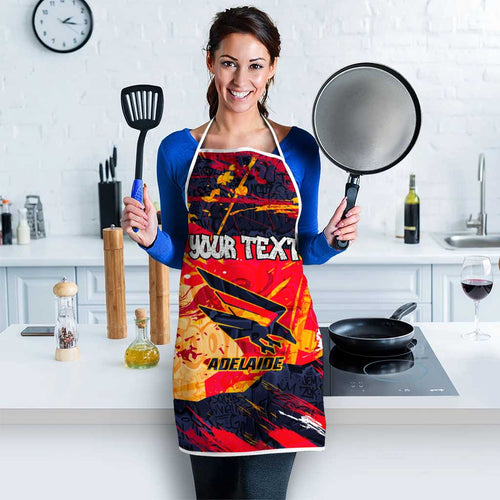 Personalized Adelaide Crows Apron Australian Graffiti Paint Splatter - Abstract Geometric