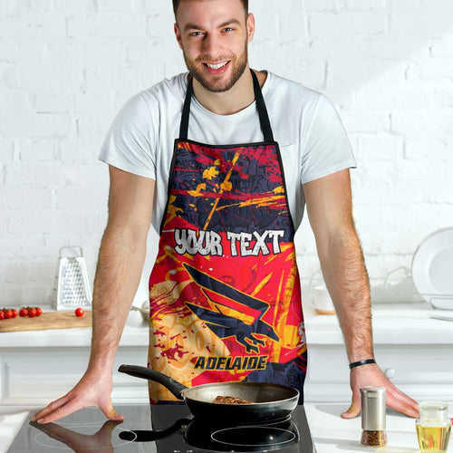 Personalized Adelaide Crows Apron Australian Graffiti Paint Splatter - Abstract Geometric