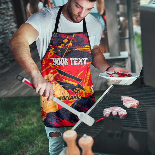 Personalized Adelaide Crows Apron Australian Graffiti Paint Splatter - Abstract Geometric