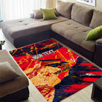 Personalized Adelaide Crows Area Rug Australian Graffiti Paint Splatter - Abstract Geometric