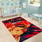 Personalized Adelaide Crows Area Rug Australian Graffiti Paint Splatter - Abstract Geometric