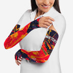 Personalized Adelaide Crows Arm Sleeves Australian Graffiti Paint Splatter - Abstract Geometric