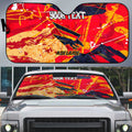 Personalized Adelaide Crows Auto Sun Shade Australian Graffiti Paint Splatter - Abstract Geometric