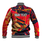 Personalized Adelaide Crows Baseball Jacket Australian Graffiti Paint Splatter - Abstract Geometric