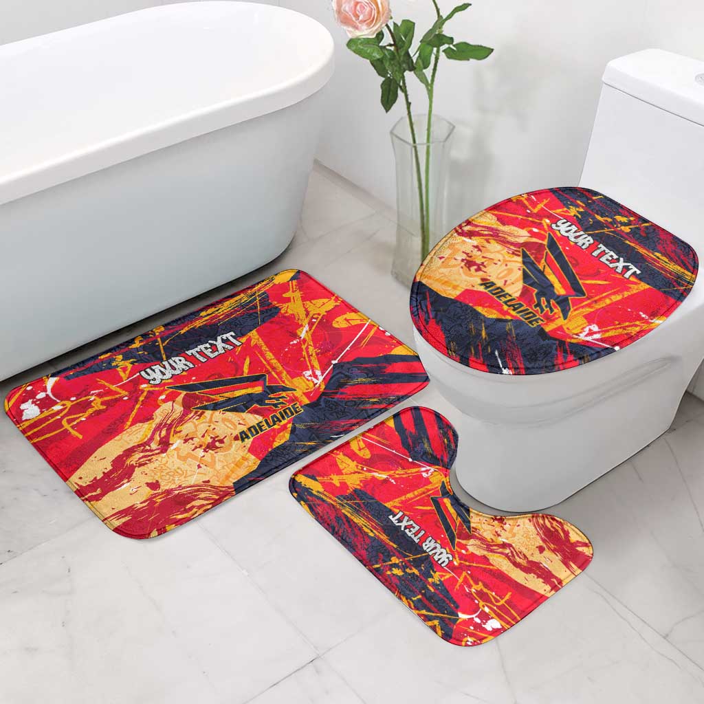 Personalized Adelaide Crows Bathroom Set Australian Graffiti Paint Splatter - Abstract Geometric