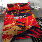 Personalized Adelaide Crows Bedding Set Australian Graffiti Paint Splatter - Abstract Geometric