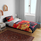 Personalized Adelaide Crows Bedding Set Australian Graffiti Paint Splatter - Abstract Geometric