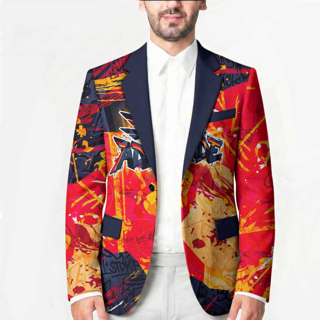 Personalized Adelaide Crows Blazer Australian Graffiti Paint Splatter - Abstract Geometric