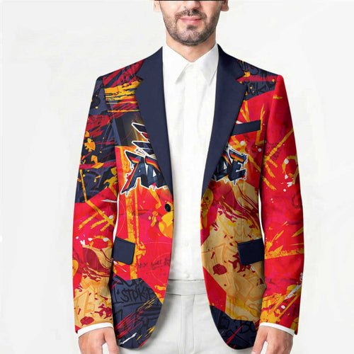 Personalized Adelaide Crows Blazer Australian Graffiti Paint Splatter - Abstract Geometric