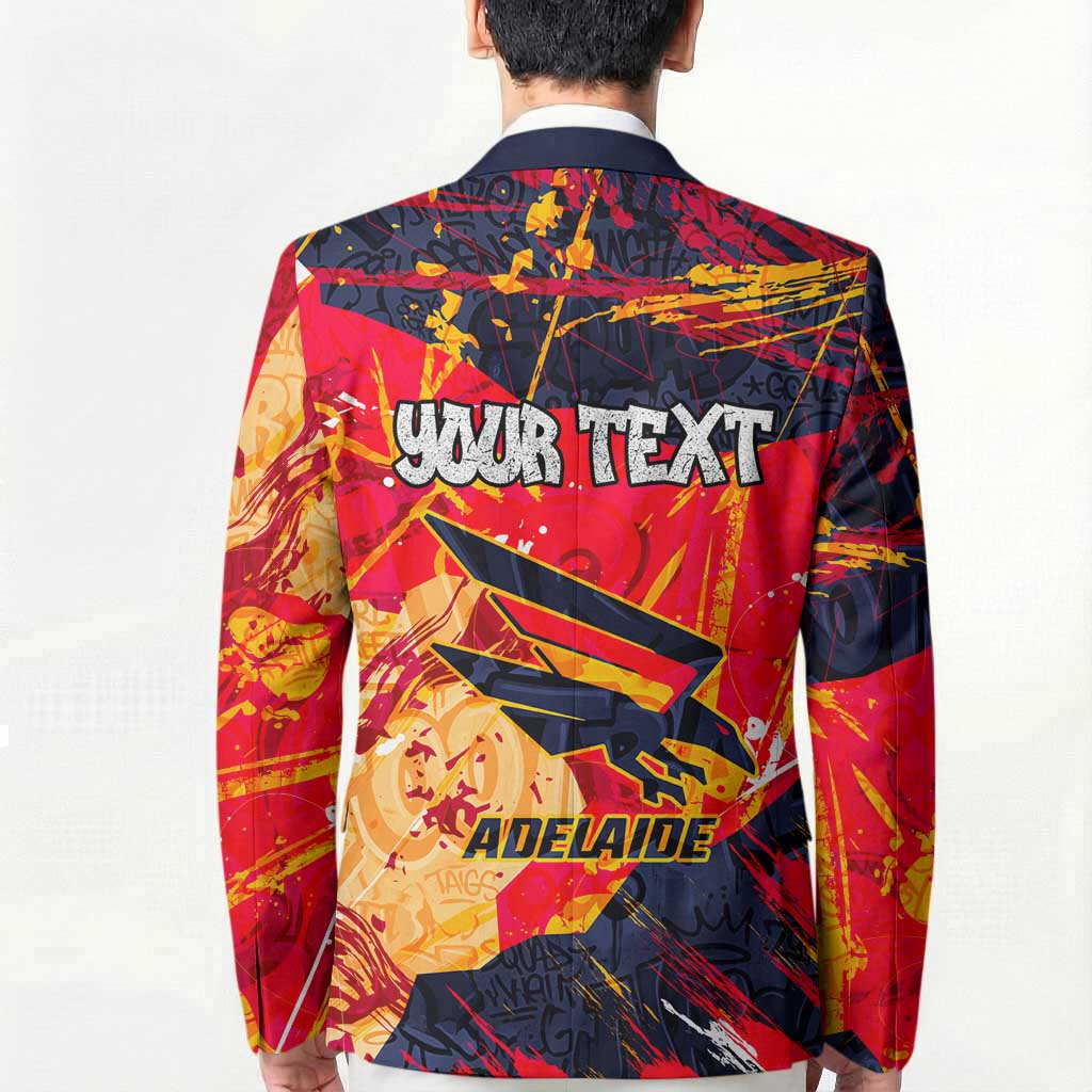 Personalized Adelaide Crows Blazer Australian Graffiti Paint Splatter - Abstract Geometric