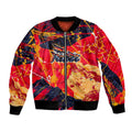 Personalized Adelaide Crows Bomber Jacket Australian Graffiti Paint Splatter - Abstract Geometric