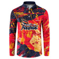 Personalized Adelaide Crows Button Sweatshirt Australian Graffiti Paint Splatter - Abstract Geometric