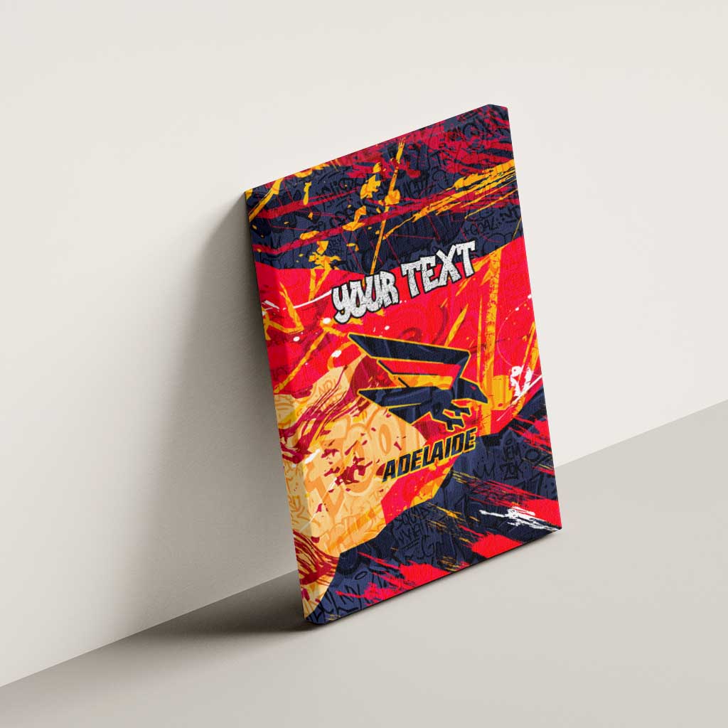 Personalized Adelaide Crows Canvas Wall Art Australian Graffiti Paint Splatter - Abstract Geometric