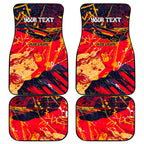 Personalized Adelaide Crows Car Mats Australian Graffiti Paint Splatter - Abstract Geometric