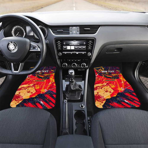 Personalized Adelaide Crows Car Mats Australian Graffiti Paint Splatter - Abstract Geometric