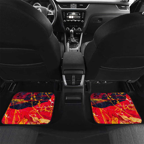 Personalized Adelaide Crows Car Mats Australian Graffiti Paint Splatter - Abstract Geometric
