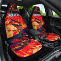 Personalized Adelaide Crows Car Seat Cover Australian Graffiti Paint Splatter - Abstract Geometric