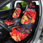 Personalized Adelaide Crows Car Seat Cover Australian Graffiti Paint Splatter - Abstract Geometric