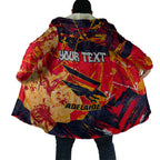 Personalized Adelaide Crows Cloak Australian Graffiti Paint Splatter - Abstract Geometric