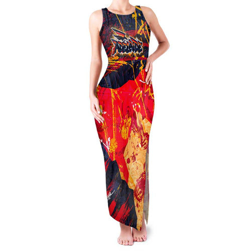 Personalized Adelaide Crows Family Matching Tank Maxi Dress and Hawaiian Shirt Australian Graffiti Paint Splatter - Abstract Geometric