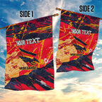 Personalized Adelaide Crows Garden Flag Australian Graffiti Paint Splatter - Abstract Geometric