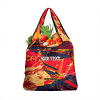 Personalized Adelaide Crows Grocery Bag Australian Graffiti Paint Splatter - Abstract Geometric
