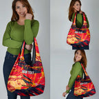 Personalized Adelaide Crows Grocery Bag Australian Graffiti Paint Splatter - Abstract Geometric