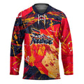 Personalized Adelaide Crows Hockey Jersey Australian Graffiti Paint Splatter - Abstract Geometric