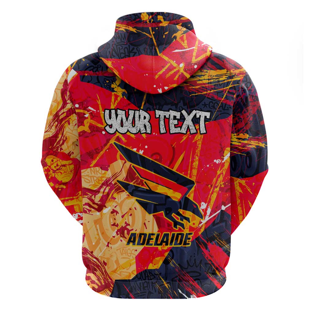 Personalized Adelaide Crows Hoodie Australian Graffiti Paint Splatter - Abstract Geometric