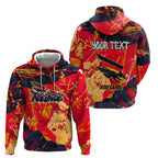 Personalized Adelaide Crows Hoodie Australian Graffiti Paint Splatter - Abstract Geometric