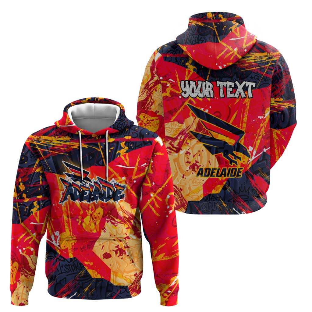 Personalized Adelaide Crows Hoodie Australian Graffiti Paint Splatter - Abstract Geometric