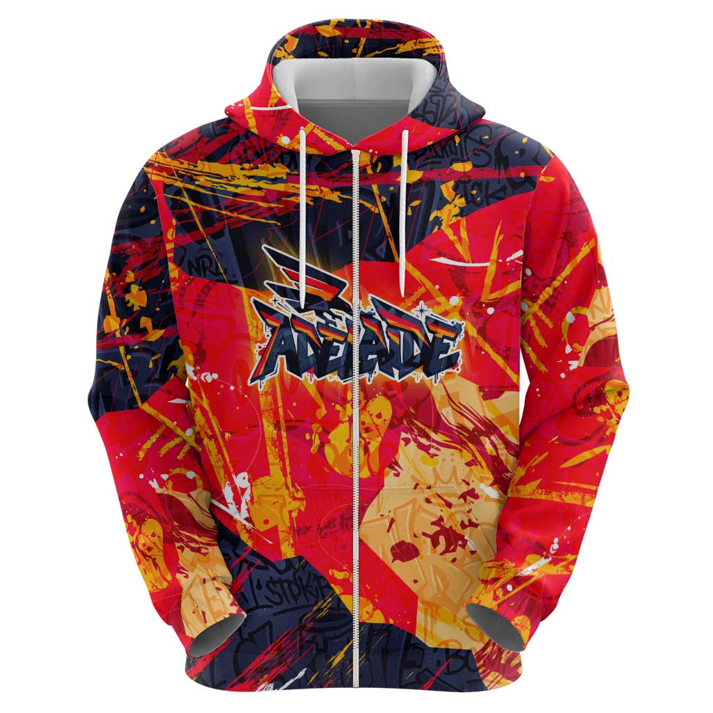 Personalized Adelaide Crows Hoodie Australian Graffiti Paint Splatter - Abstract Geometric