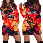 Personalized Adelaide Crows Hoodie Dress Australian Graffiti Paint Splatter - Abstract Geometric