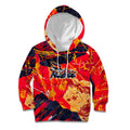 Personalized Adelaide Crows Kid Hoodie Australian Graffiti Paint Splatter - Abstract Geometric