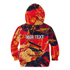 Personalized Adelaide Crows Kid Hoodie Australian Graffiti Paint Splatter - Abstract Geometric