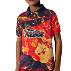 Personalized Adelaide Crows Kid Polo Shirt Australian Graffiti Paint Splatter - Abstract Geometric