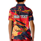 Personalized Adelaide Crows Kid Polo Shirt Australian Graffiti Paint Splatter - Abstract Geometric