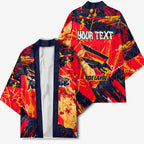 Personalized Adelaide Crows Kimono Australian Graffiti Paint Splatter - Abstract Geometric
