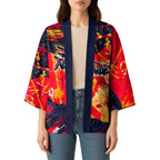 Personalized Adelaide Crows Kimono Australian Graffiti Paint Splatter - Abstract Geometric