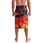 Personalized Adelaide Crows Lavalava Australian Graffiti Paint Splatter - Abstract Geometric