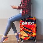 Personalized Adelaide Crows Luggage Cover Australian Graffiti Paint Splatter - Abstract Geometric