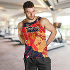 Personalized Adelaide Crows Men Tank Top Australian Graffiti Paint Splatter - Abstract Geometric