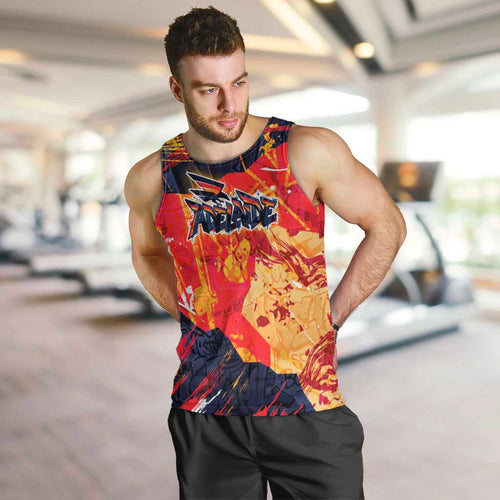 Personalized Adelaide Crows Men Tank Top Australian Graffiti Paint Splatter - Abstract Geometric