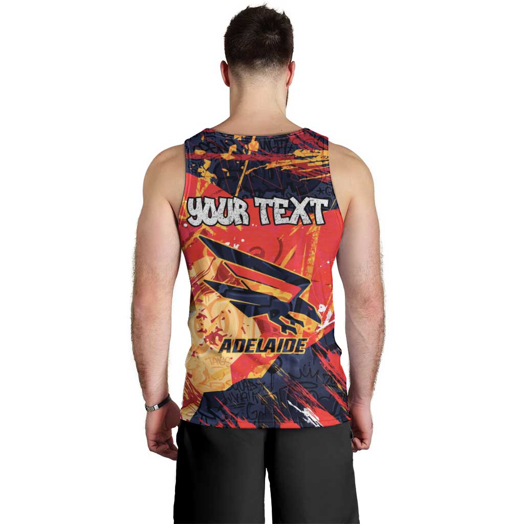 Personalized Adelaide Crows Men Tank Top Australian Graffiti Paint Splatter - Abstract Geometric