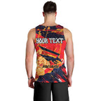 Personalized Adelaide Crows Men Tank Top Australian Graffiti Paint Splatter - Abstract Geometric