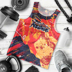 Personalized Adelaide Crows Men Tank Top Australian Graffiti Paint Splatter - Abstract Geometric