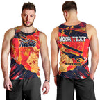 Personalized Adelaide Crows Men Tank Top Australian Graffiti Paint Splatter - Abstract Geometric
