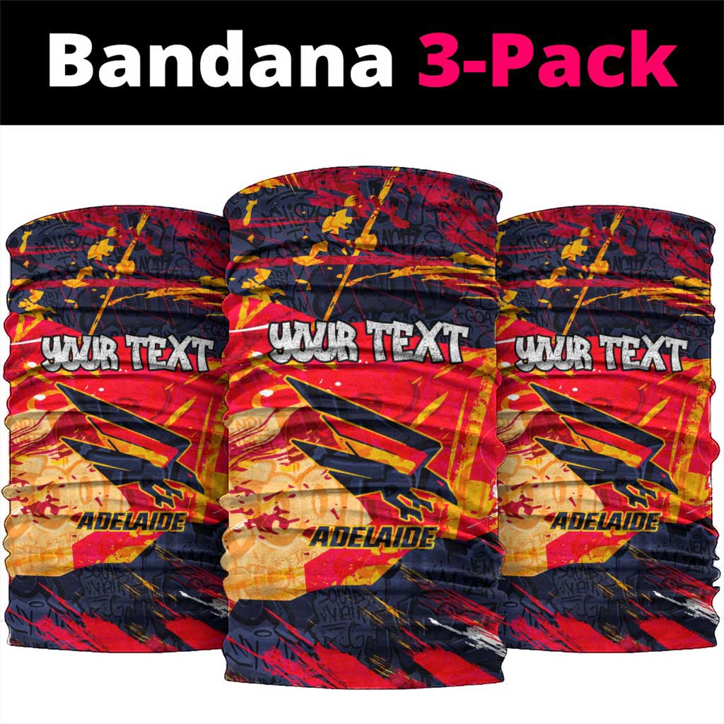 Personalized Adelaide Crows Neck Gaiter Australian Graffiti Paint Splatter - Abstract Geometric