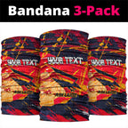 Personalized Adelaide Crows Neck Gaiter Australian Graffiti Paint Splatter - Abstract Geometric
