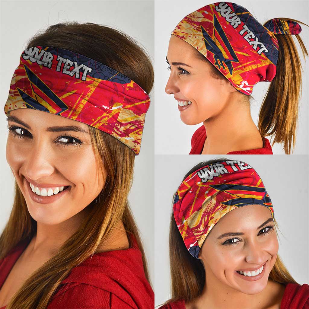 Personalized Adelaide Crows Neck Gaiter Australian Graffiti Paint Splatter - Abstract Geometric